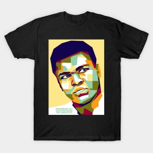 Pop art The Greatest ali in WPAP T-Shirt